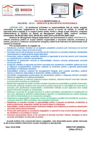 Politica 2025 LISSCOM